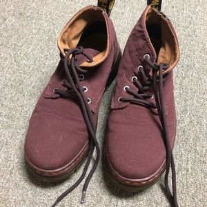 Burgundy Doc Martens bonny chukka boot